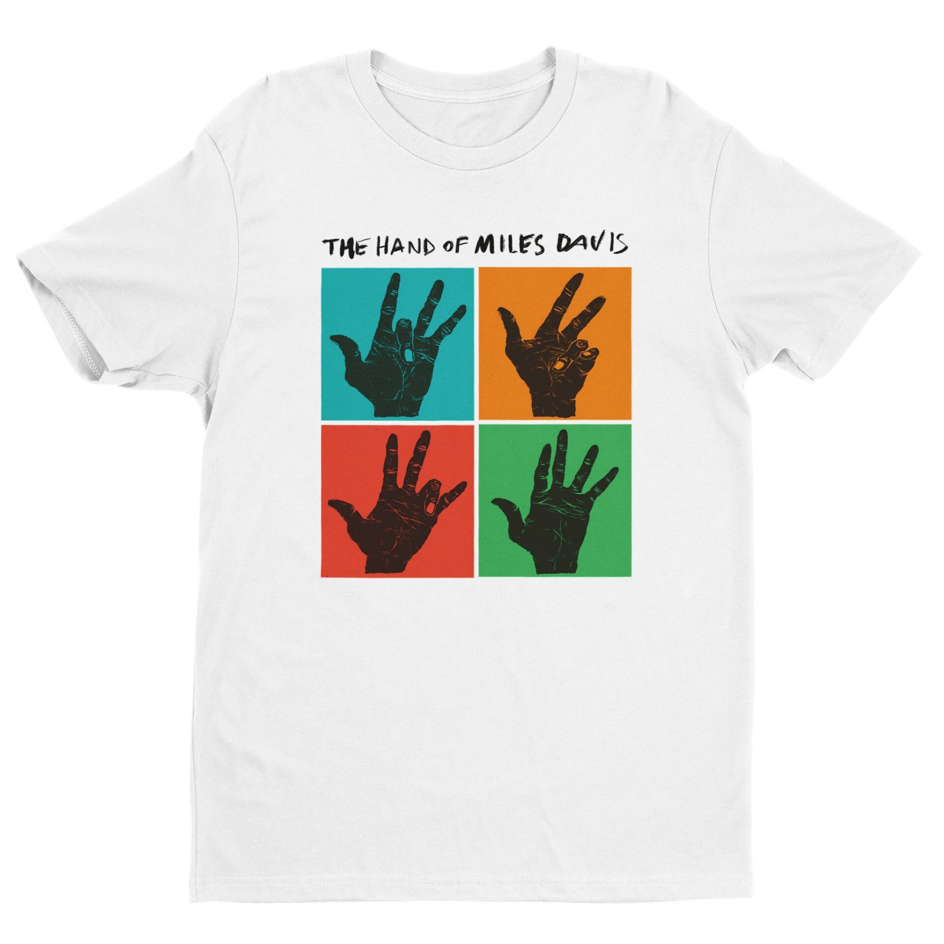 The Hand of Miles Davis T-shirt-white
